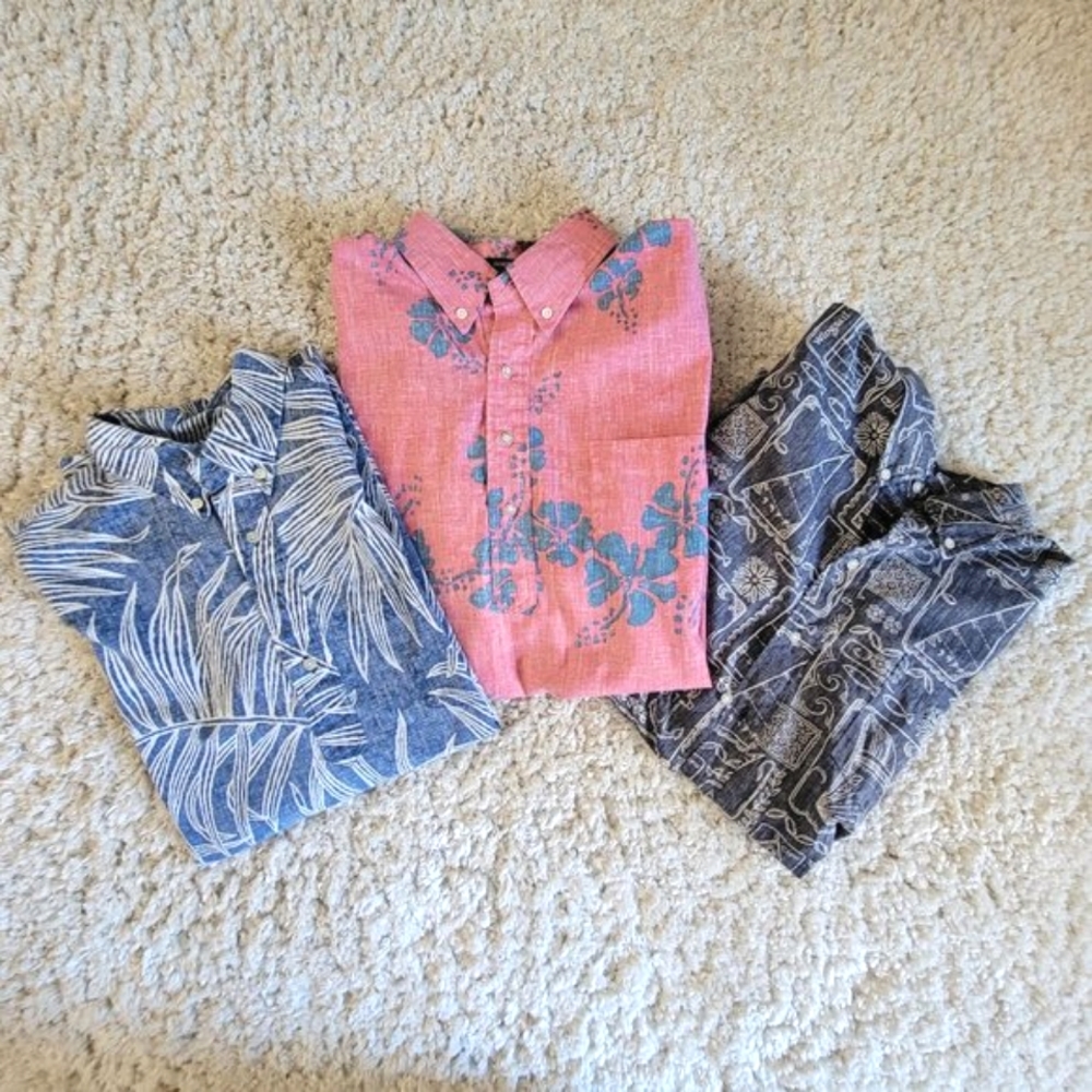 Hawaiian aloha shirts - Reyn Spooner - Set of 3 - Size Large